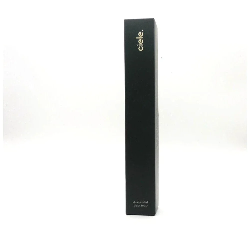Ciele Cosmetics Dual-Ended Angled Vegan Cream / Powder Blush Brush NEW IN BOX